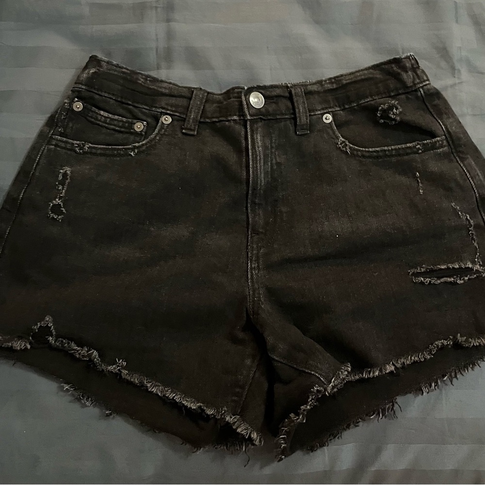 American Eagle-Aerie Distressed High-Waist Women's Denim Shorts